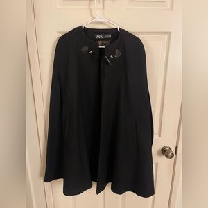 Zara Wool Black Cape